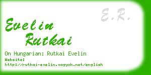 evelin rutkai business card